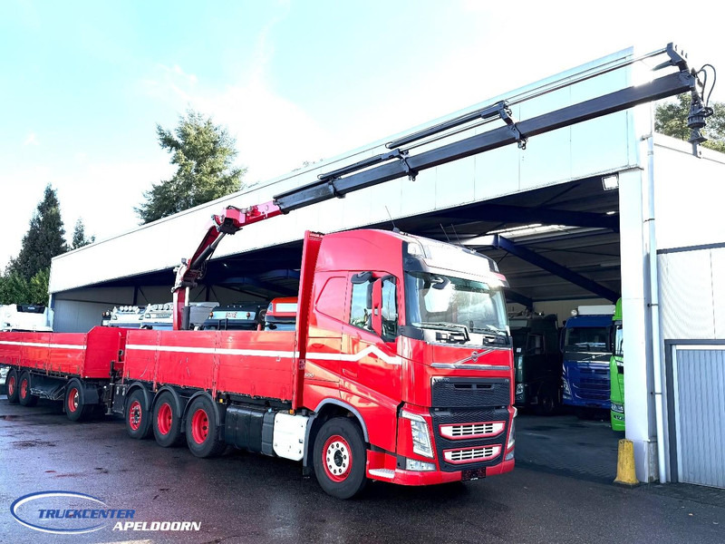 Volvo FH 500 8x4, HMF 2120 K4 + Rotator, + Krone trailer - شاحنات مسطحة, شاحنة كرين: صور 1 Volvo FH 500 8x4, HMF 2120 K4 + Rotator, + Krone trailer - شاحنات مسطحة, شاحنة كرين: صور 1