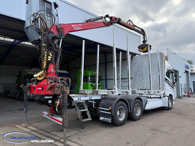 Volvo FH 650 6x4, FTG V1000X.81 laadkraan - شاحنة قطع الأشجار, شاحنة كرين: صور 2 Volvo FH 650 6x4, FTG V1000X.81 laadkraan - شاحنة قطع الأشجار, شاحنة كرين: صور 2