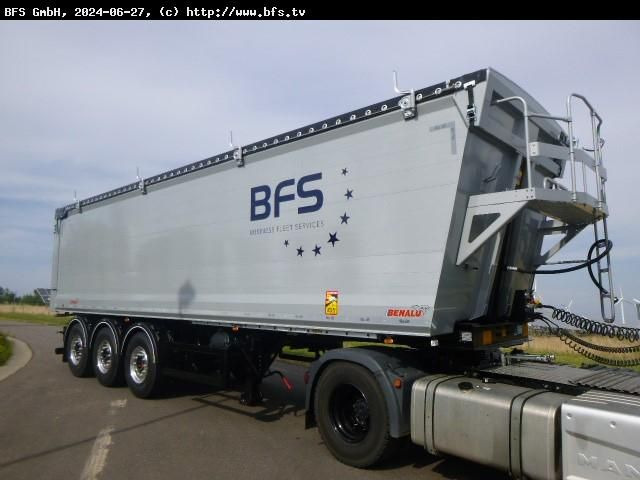 Benalu BULKLINER S 52 m³ Alu-Kastenmulde, Kombiklappe - قلابة نصف مقطورة: صور 1 Benalu BULKLINER S 52 m³ Alu-Kastenmulde, Kombiklappe - قلابة نصف مقطورة: صور 1