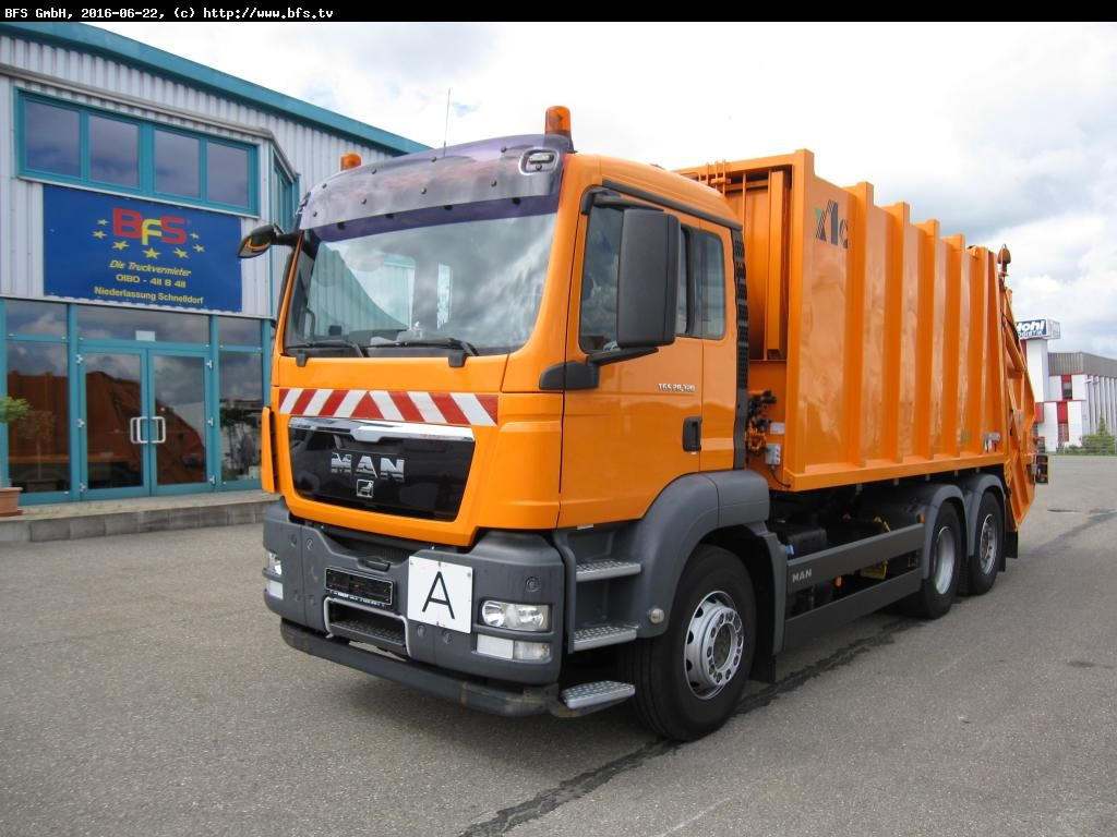 شاحنة القمامة MAN TGS 28.320 6x2-4 BL Sperrmüll Haller M21 x1 C oh: صور 1