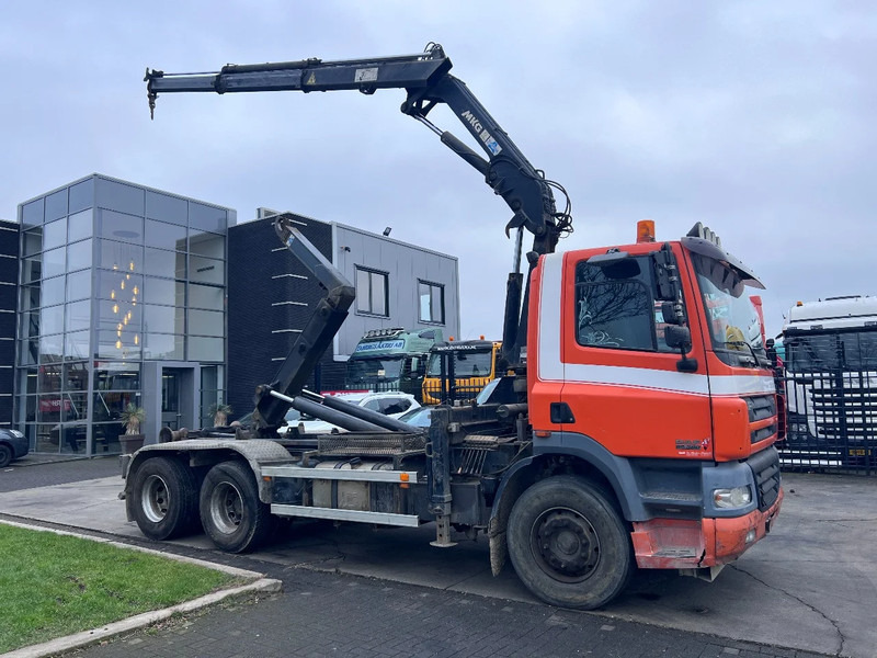 DAF CF 85.380 6X2 + MKG 141 A2 CRANE + 20 TON HOOKLIFT - EURO 3 - MANUAL GEAR - 10 TYRES - شاحنة كرين: صور 1 DAF CF 85.380 6X2 + MKG 141 A2 CRANE + 20 TON HOOKLIFT - EURO 3 - MANUAL GEAR - 10 TYRES - شاحنة كرين: صور 1