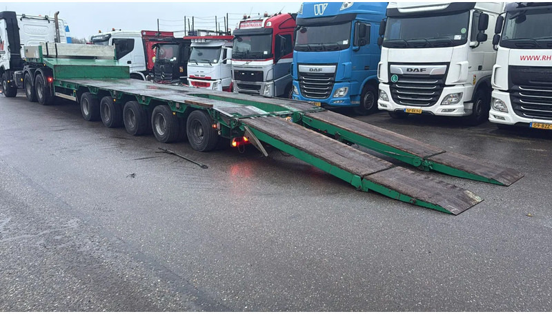 Goldhofer STZ-H5,5 ACLE, 3 AXLE FORCED STEERING, DOUBLE HYDRAULIC RAMPS, TUV TILL 11-11-2026 - عربة مسطحة منخفضة نصف مقطورة: صور 3 Goldhofer STZ-H5,5 ACLE, 3 AXLE FORCED STEERING, DOUBLE HYDRAULIC RAMPS, TUV TILL 11-11-2026 - عربة مسطحة منخفضة نصف مقطورة: صور 3
