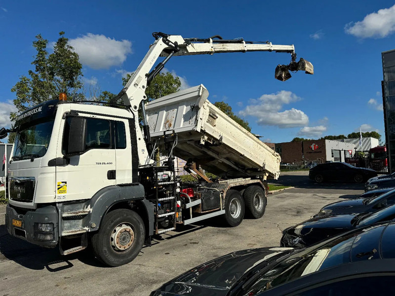 MAN TGS 26.400 6X4 HIAB 166D + REMOTE CONTROL + 2 WAYS KIPPER TÜV TILL 07-2025 - شاحنة كرين: صور 3 MAN TGS 26.400 6X4 HIAB 166D + REMOTE CONTROL + 2 WAYS KIPPER TÜV TILL 07-2025 - شاحنة كرين: صور 3