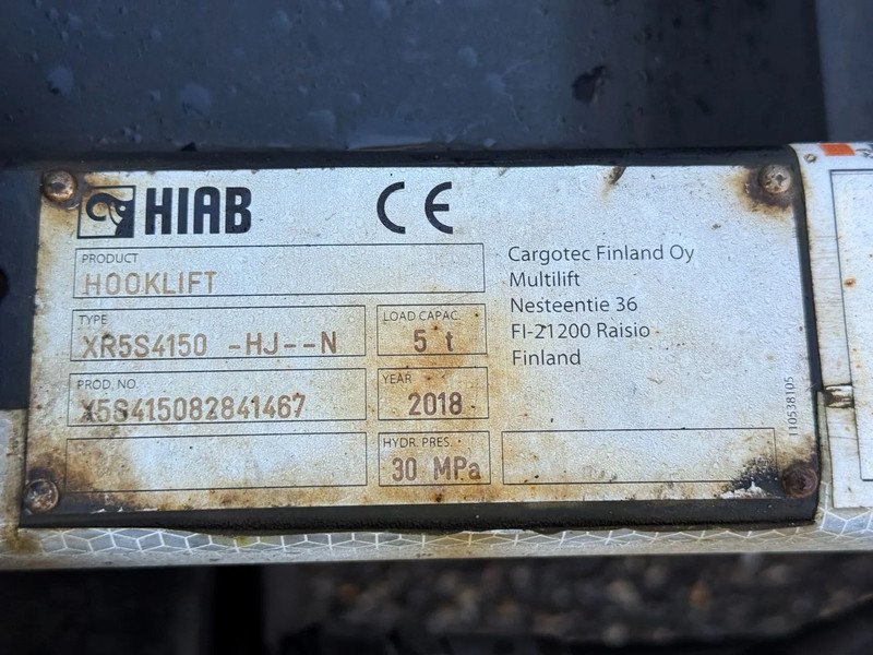 شاحنة ذات الخطاف Mitsubishi Canter 7C18 - EURO 6 + HIAB 5 TON HOOKLIFT: صور 7