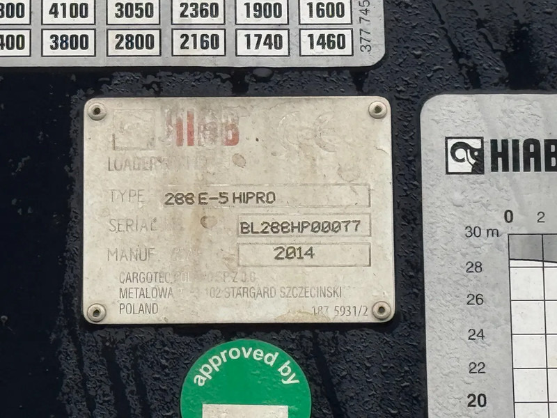 شاحنات مسطحة, شاحنة كرين Renault C430 8X4 - EURO 6 + HIAB 288 E-5 + JIB 70X-4 + REMOTE + FULL STEEL SUSP.: صور 12 شاحنات مسطحة, شاحنة كرين Renault C430 8X4 - EURO 6 + HIAB 288 E-5 + JIB 70X-4 + REMOTE + FULL STEEL SUSP.: صور 12