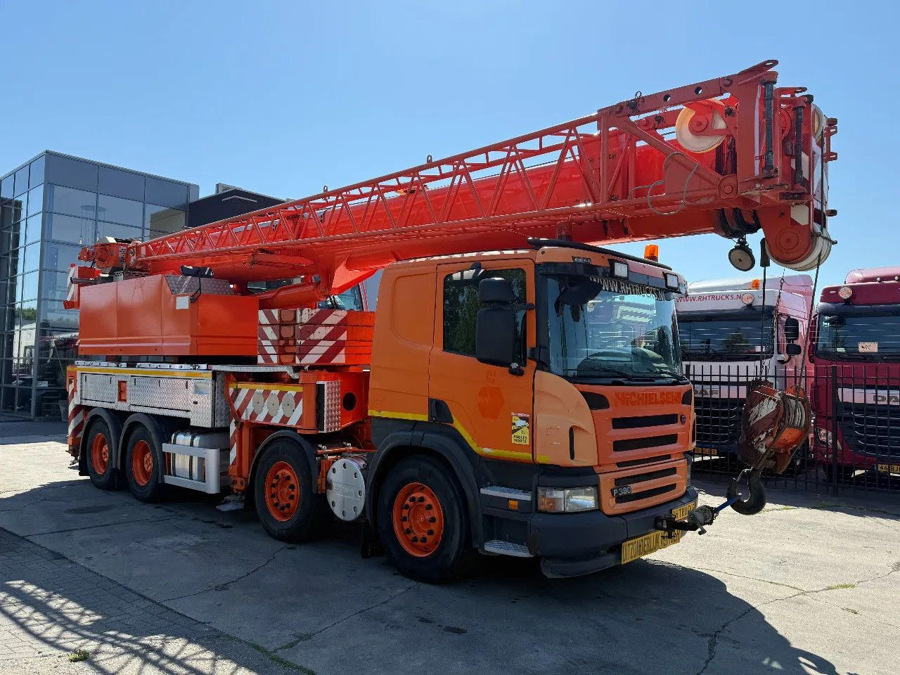 Scania P380 8X4 + FAUN HK40 + FLYJIB + BALLASTBL. 6,9 T - شاحنة كرين: صور 1 Scania P380 8X4 + FAUN HK40 + FLYJIB + BALLASTBL. 6,9 T - شاحنة كرين: صور 1
