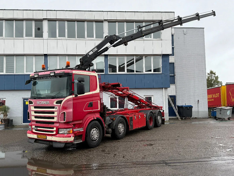 Scania R480 8X2 + HIAB 220-4 + REMOTE + HIAB MULTILIFT - شاحنة - نظام الكابلات, شاحنة كرين: صور 1 Scania R480 8X2 + HIAB 220-4 + REMOTE + HIAB MULTILIFT - شاحنة - نظام الكابلات, شاحنة كرين: صور 1