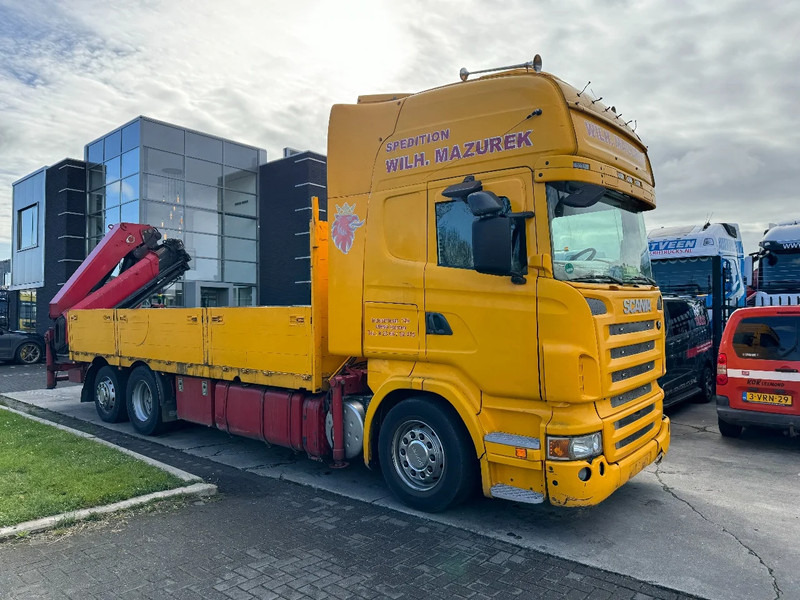 شاحنات مسطحة, شاحنة كرين Scania R500 V8 6X2 EURO 5 + HIAB 377EP-4XS + REMOTE CONTROL + RETARDER: صور 12