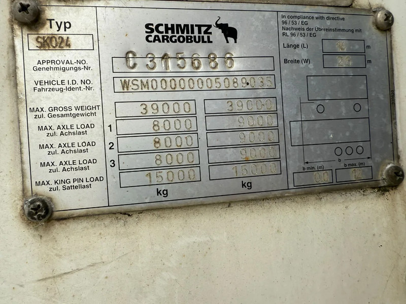 Schmitz Cargobull Schmitz Cargobull PRICES FROM €6950 TO €8950,- 40 X CARRIER 1850 MT D/E SAF AXELS - مبردة نصف مقطورة: صور 2 Schmitz Cargobull Schmitz Cargobull PRICES FROM €6950 TO €8950,- 40 X CARRIER 1850 MT D/E SAF AXELS - مبردة نصف مقطورة: صور 2