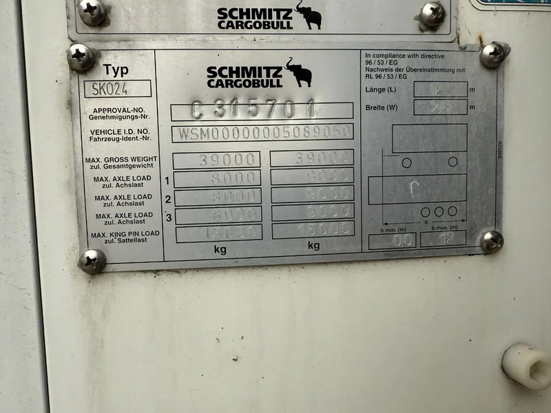 Schmitz Cargobull Schmitz Cargobull PRICES FROM €6950 TO €8950,- 40 X CARRIER 1850 MT D/E SAF AXELS - مبردة نصف مقطورة: صور 3 Schmitz Cargobull Schmitz Cargobull PRICES FROM €6950 TO €8950,- 40 X CARRIER 1850 MT D/E SAF AXELS - مبردة نصف مقطورة: صور 3