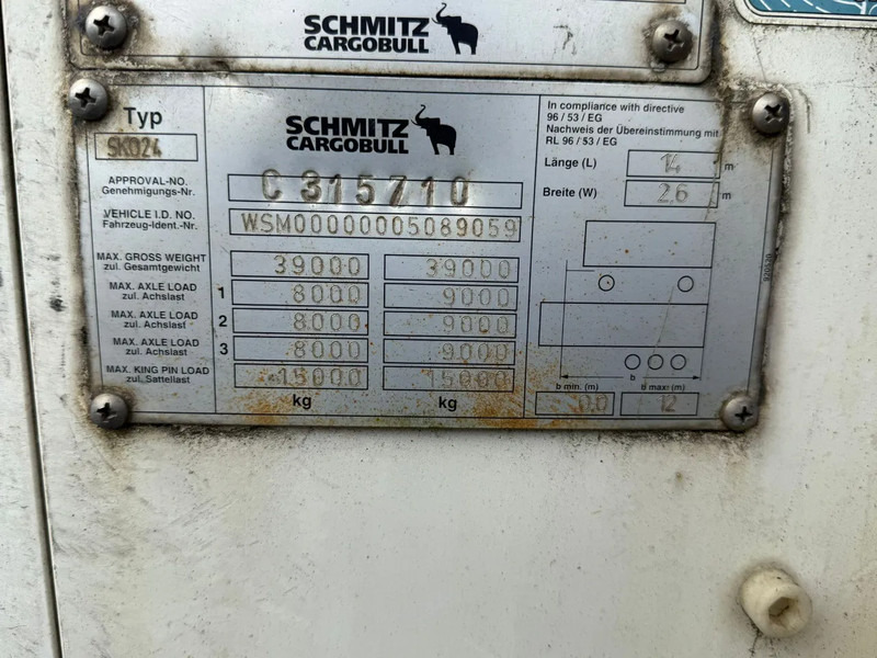 Schmitz Cargobull Schmitz Cargobull PRICES FROM €6950 TO €8950,- 40 X CARRIER 1850 MT D/E SAF AXELS - مبردة نصف مقطورة: صور 4 Schmitz Cargobull Schmitz Cargobull PRICES FROM €6950 TO €8950,- 40 X CARRIER 1850 MT D/E SAF AXELS - مبردة نصف مقطورة: صور 4
