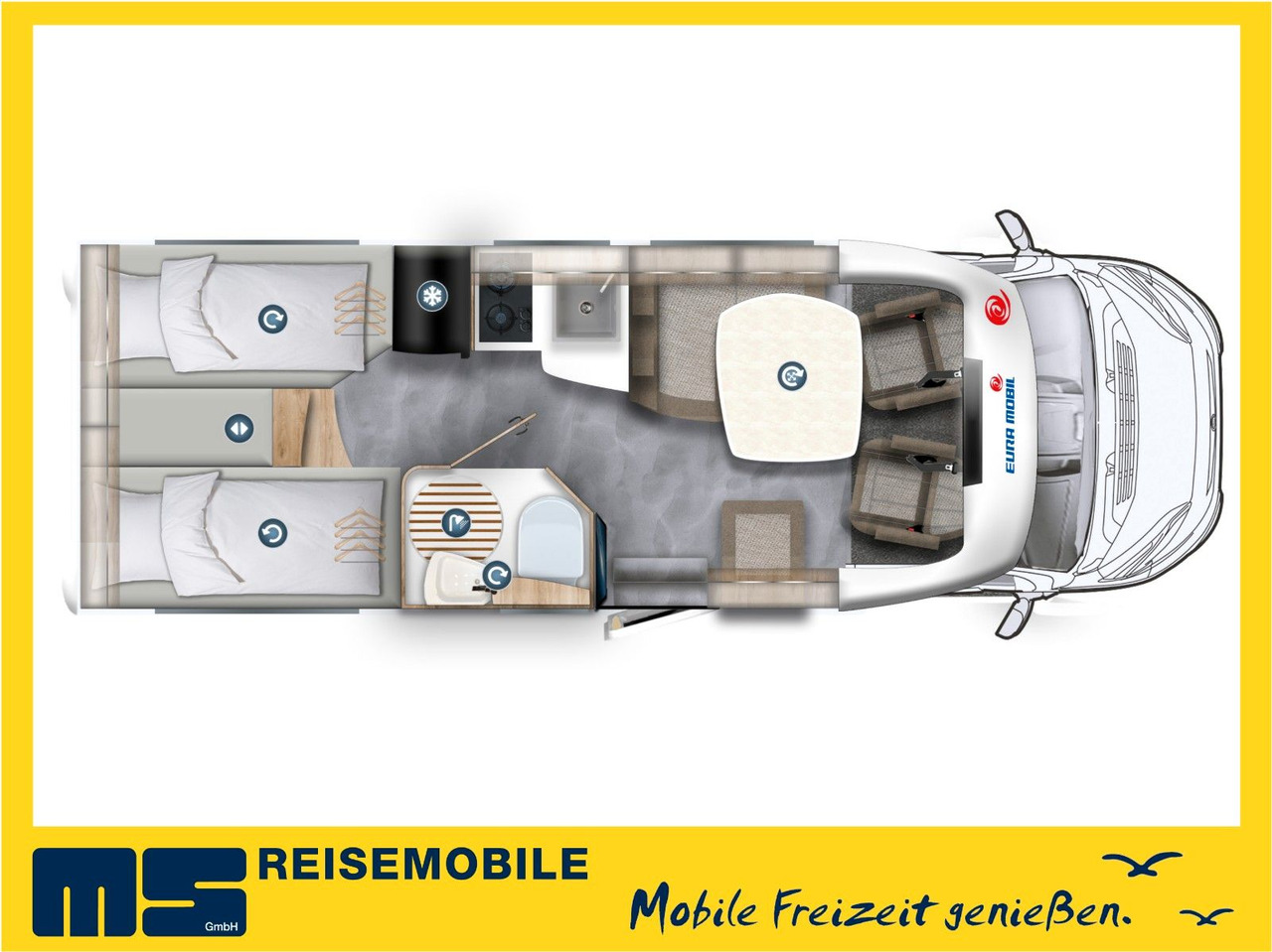 Eura Mobil PROFILA T 695 EB / MODELL 2026 / EINZELBETTEN - موتر هوم شبه متكامل: صور 2 Eura Mobil PROFILA T 695 EB / MODELL 2026 / EINZELBETTEN - موتر هوم شبه متكامل: صور 2