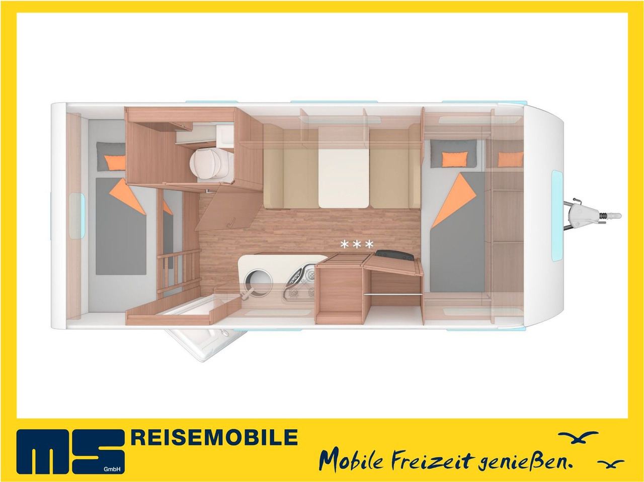 Weinsberg CARAONE 480 QDK / -2026-/ ADVANCED & SMART PAKET - كرفان سحب: صور 2 Weinsberg CARAONE 480 QDK / -2026-/ ADVANCED & SMART PAKET - كرفان سحب: صور 2