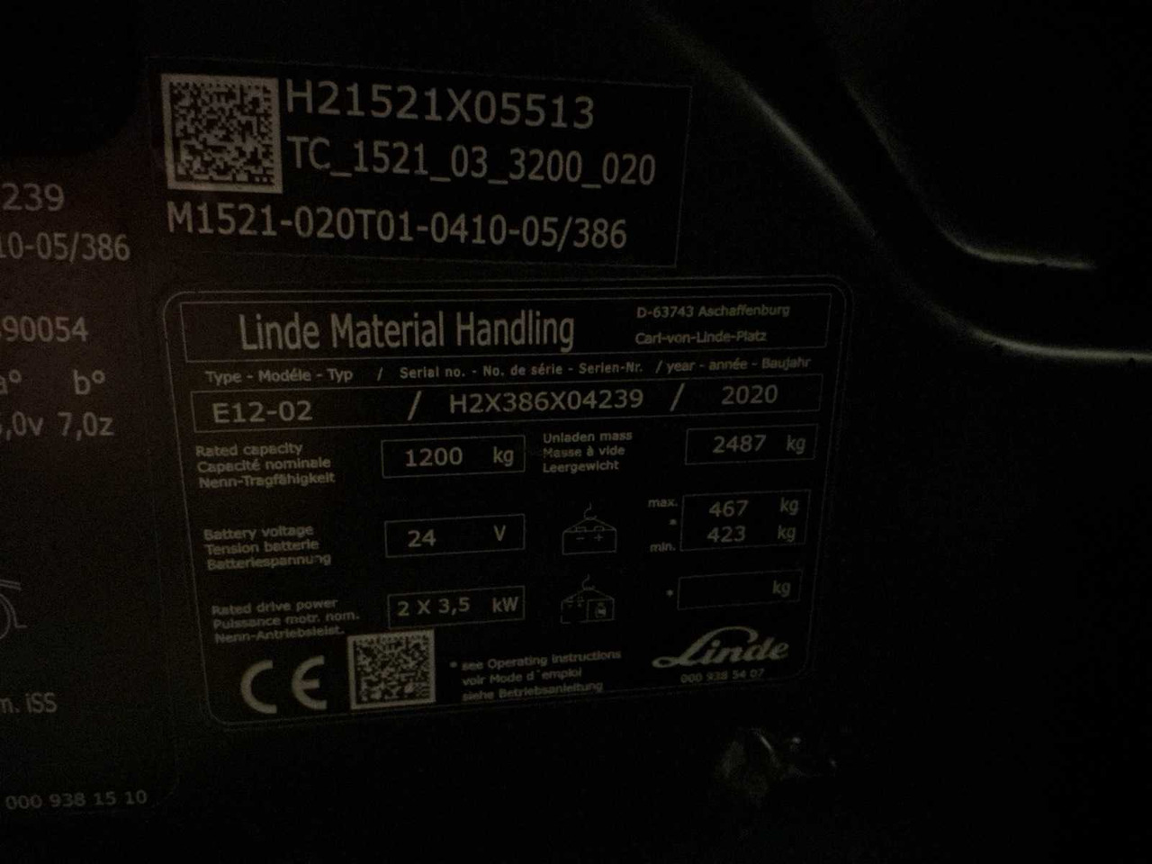 2020 LINDE E12 EVO FORKLIFT - رافعة شوكية: صور 2 2020 LINDE E12 EVO FORKLIFT - رافعة شوكية: صور 2