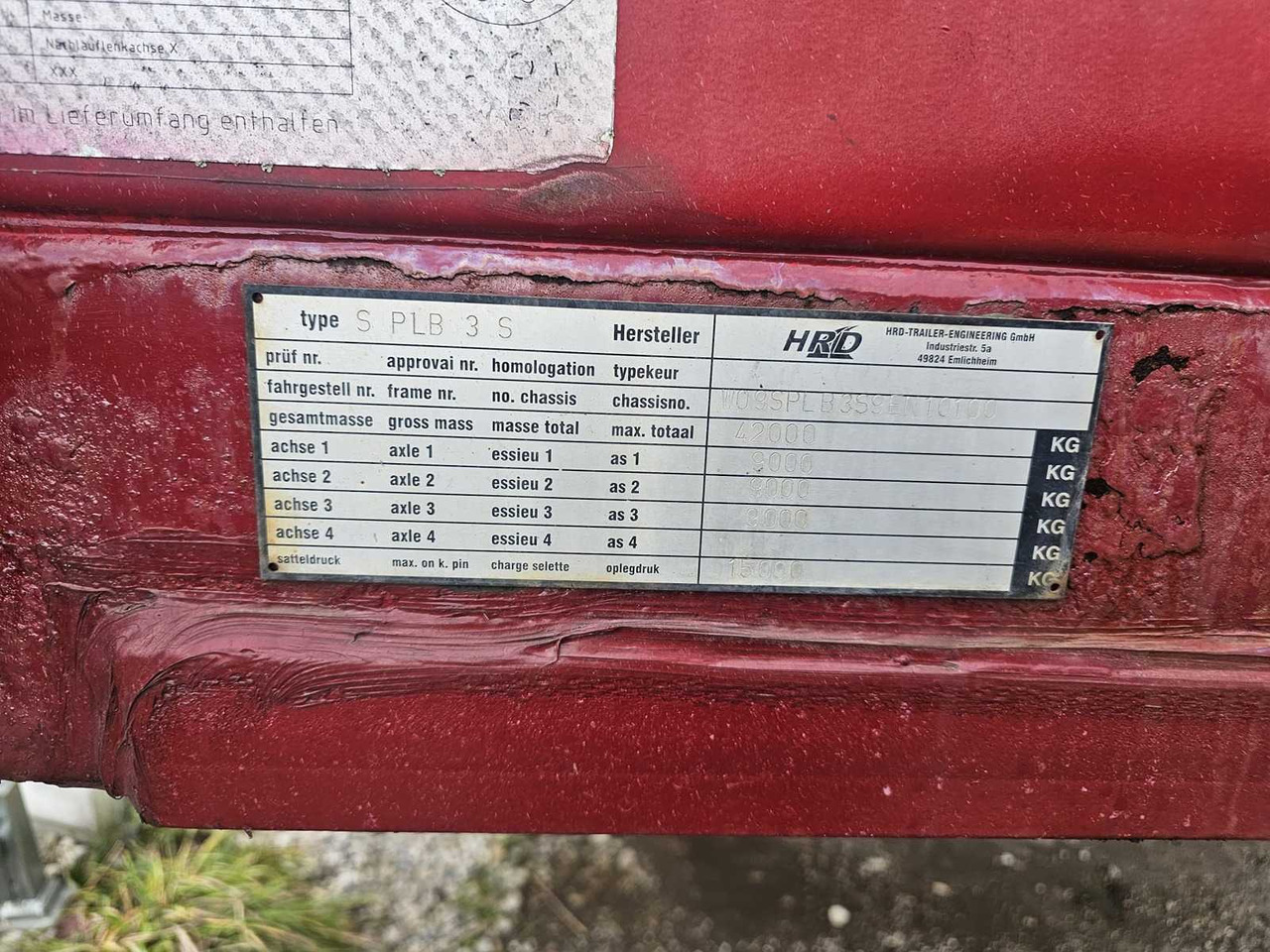 نصف مقطورة HRD - SPLB3S (LOW LOADER / PLATFORM SEMI-TRAILER) - 2009 - SEMI-TRAILER: صور 23