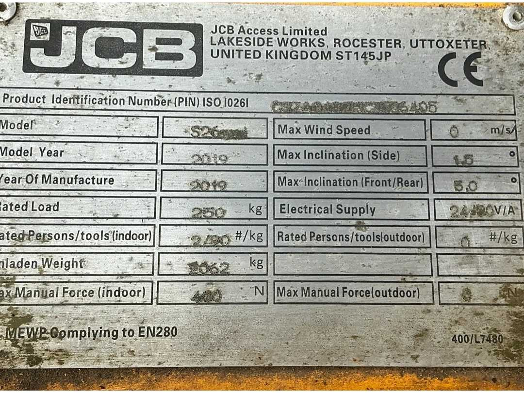 منصات هيدروليكية متنقلة JCB: صور 8