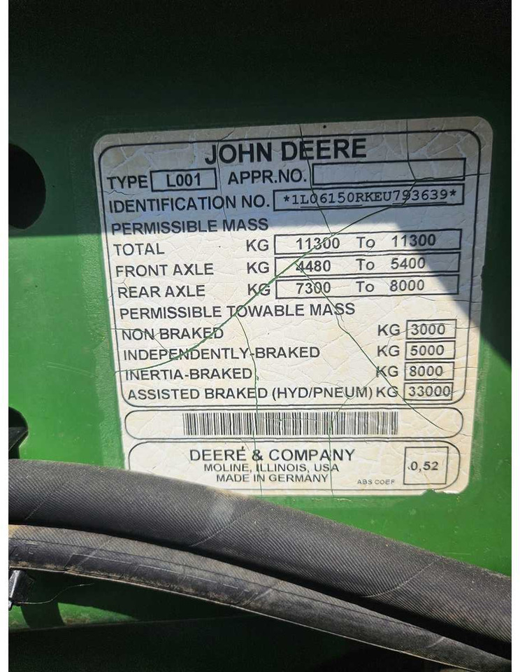 جرار John Deere 6150R: صور 8