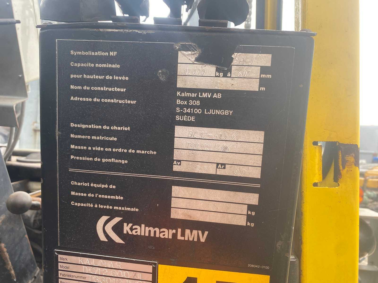 رافعة شوكية KALMAR - DC 12-600 - DIESEL FORKLIFT WITH FORK POSITIONER: صور 11