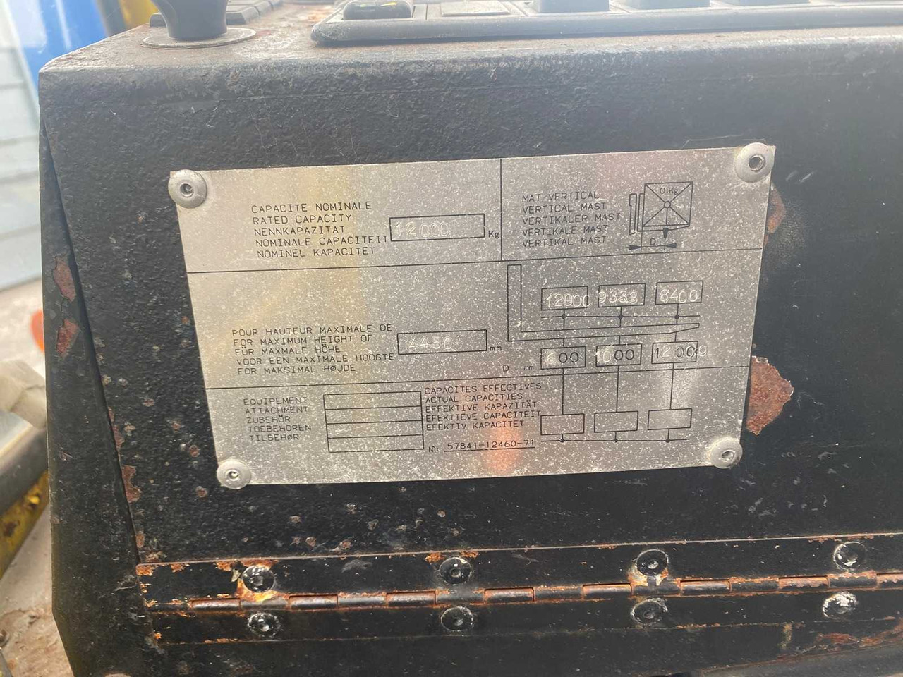 رافعة شوكية KALMAR - DC 12-600 - DIESEL FORKLIFT WITH FORK POSITIONER: صور 13