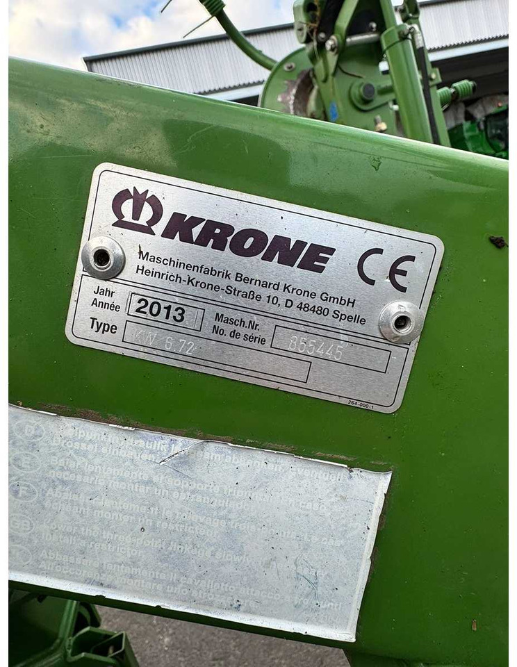 KRONE KW 6.72 - الآلات والماكينات الزراعية: صور 4 KRONE KW 6.72 - الآلات والماكينات الزراعية: صور 4