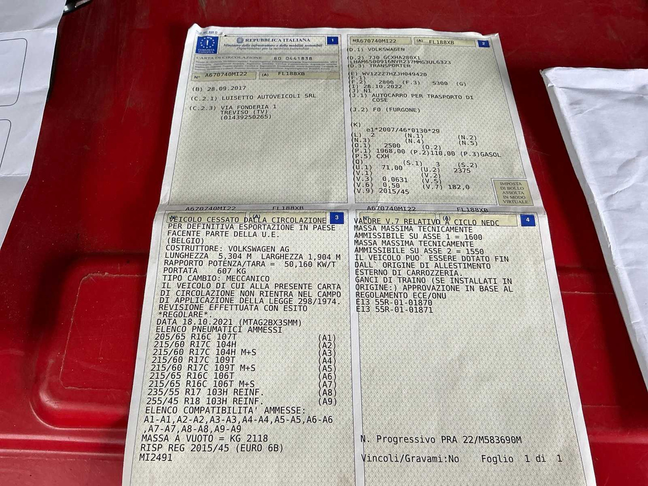 الشاحنات الصغيرة VOLKSWAGEN TRANSPORTER 4 MOTION - 2017: صور 17