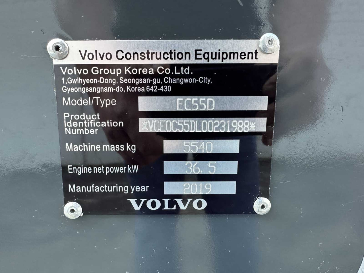 حفارات زحافة Volvo EC55D: صور 43