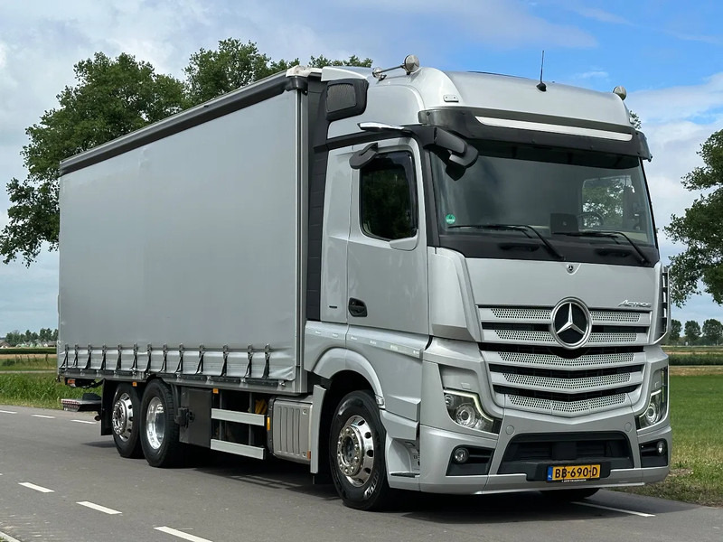 Mercedes-Benz Actros ACTROS 2545LL EURO6. 2021. Schuifzeil Bakwagen met Laadklep. - شاحنة ستارة: صور 2 Mercedes-Benz Actros ACTROS 2545LL EURO6. 2021. Schuifzeil Bakwagen met Laadklep. - شاحنة ستارة: صور 2