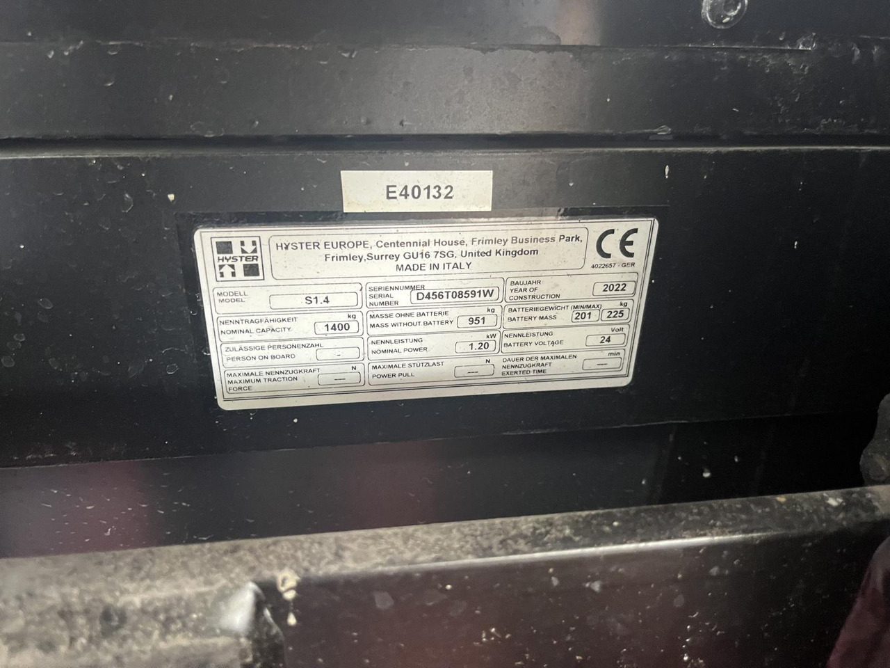 Hyster S1.4 - معدات تكديس: صور 5 Hyster S1.4 - معدات تكديس: صور 5