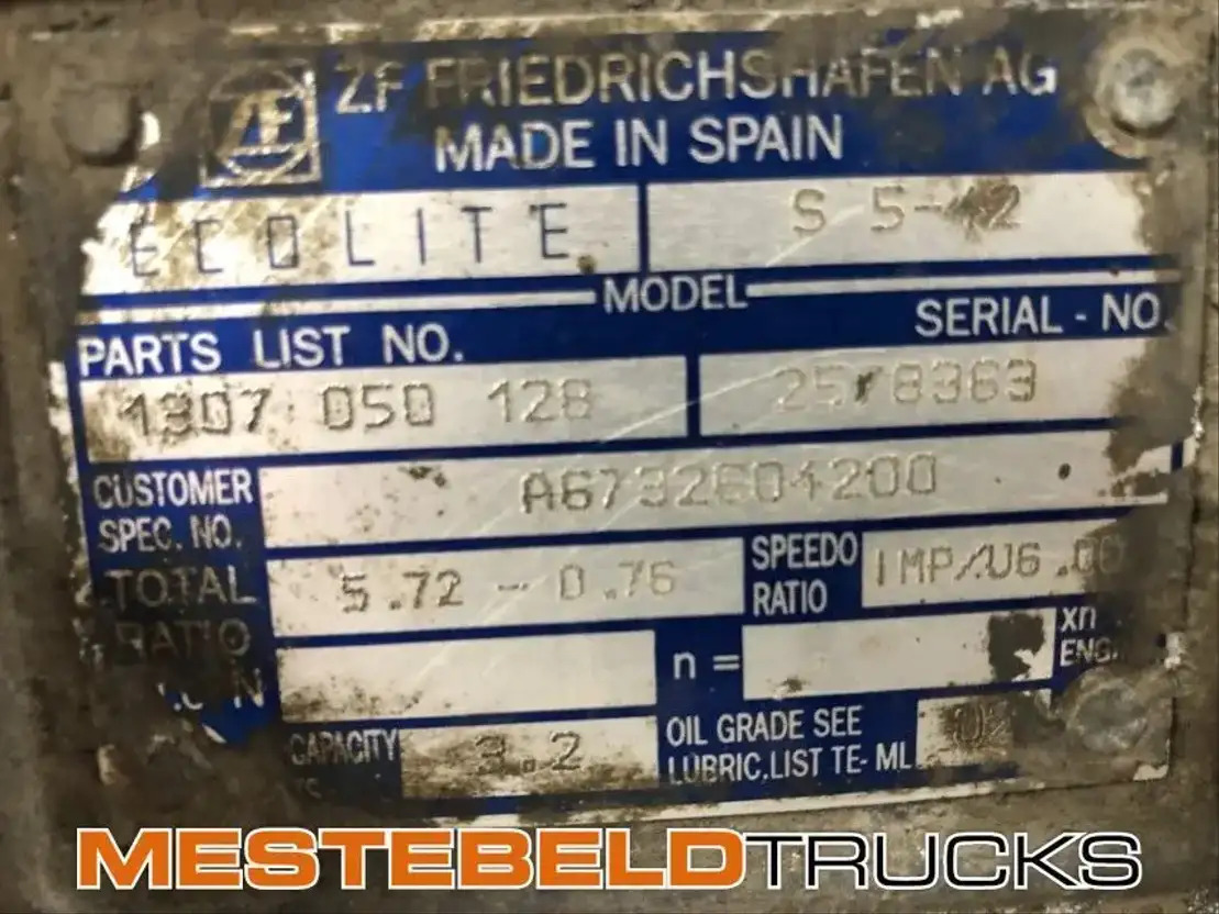 Mercedes-Benz Versnellingsbak S5-42 - علبة التروس و قطع الغيار - شاحنة: صور 5 Mercedes-Benz Versnellingsbak S5-42 - علبة التروس و قطع الغيار - شاحنة: صور 5