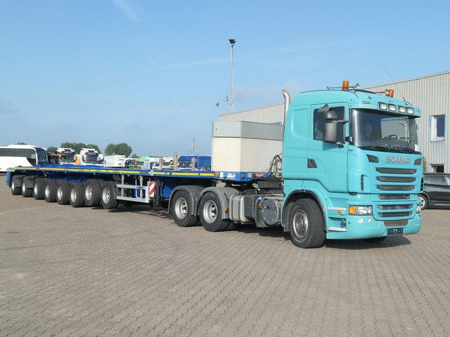 Goldhofer SPZ-DH8-83/80, 8-Achser, 14to. Achsen, Gelenkt - عربة مسطحة منخفضة نصف مقطورة: صور 2 Goldhofer SPZ-DH8-83/80, 8-Achser, 14to. Achsen, Gelenkt - عربة مسطحة منخفضة نصف مقطورة: صور 2
