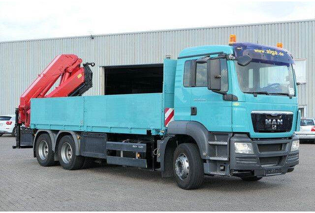 MAN 26.400 TGS BL, Kran HMF 4220 K4, Funk, Container - شاحنات مسطحة: صور 3 MAN 26.400 TGS BL, Kran HMF 4220 K4, Funk, Container - شاحنات مسطحة: صور 3
