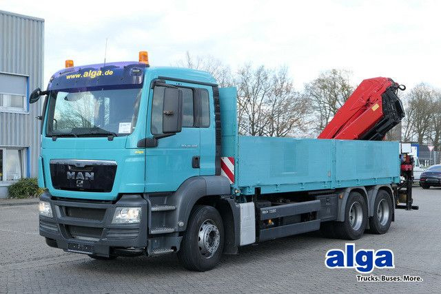 MAN 26.400 TGS BL, Kran HMF 4220 K4, Funk, Container - شاحنات مسطحة, شاحنة كرين: صور 1 MAN 26.400 TGS BL, Kran HMF 4220 K4, Funk, Container - شاحنات مسطحة, شاحنة كرين: صور 1