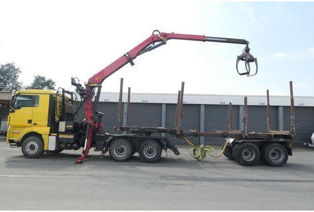 MAN 26.540 TGX 6x4, Kombizug, Huttner LNZK 20 - شاحنة قطع الأشجار: صور 3 MAN 26.540 TGX 6x4, Kombizug, Huttner LNZK 20 - شاحنة قطع الأشجار: صور 3