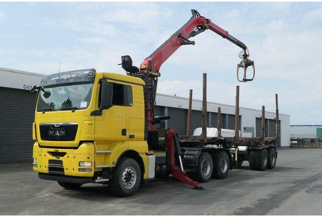 MAN 26.540 TGX 6x4, Kombizug, Huttner LNZK 20 - شاحنة قطع الأشجار: صور 2 MAN 26.540 TGX 6x4, Kombizug, Huttner LNZK 20 - شاحنة قطع الأشجار: صور 2