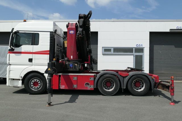 MAN 28.500 TGX 6X2-2 BLS, Kran HMF 5020-K6, Funk,23m - شاحنة جرار: صور 2 MAN 28.500 TGX 6X2-2 BLS, Kran HMF 5020-K6, Funk,23m - شاحنة جرار: صور 2