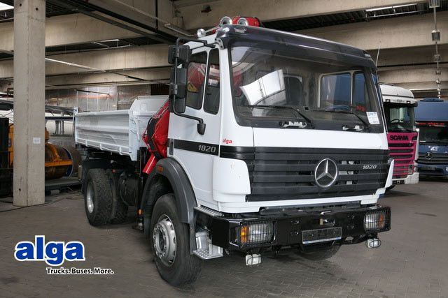 Mercedes-Benz 1820 AK 4x4, HMF 1003 K2, Allrad, AHK, Blattfed. - قلابات, شاحنة كرين: صور 1 Mercedes-Benz 1820 AK 4x4, HMF 1003 K2, Allrad, AHK, Blattfed. - قلابات, شاحنة كرين: صور 1