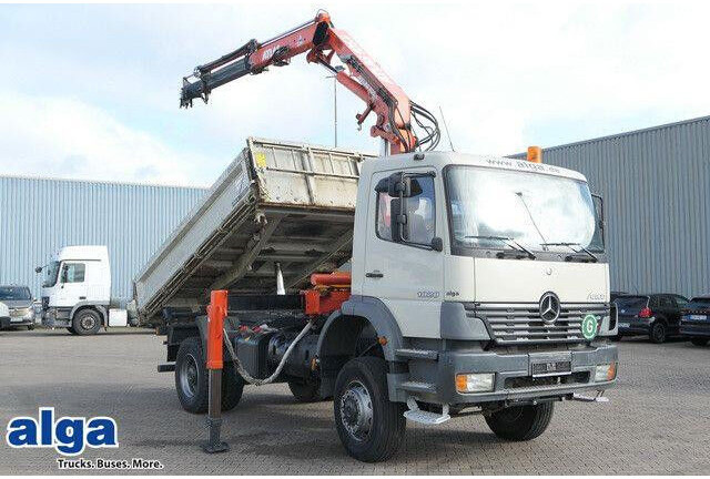 Mercedes-Benz 1828 Atego 4x4, Atlas AK 105.1, Funk, Hydr., AHK - قلابات: صور 1 Mercedes-Benz 1828 Atego 4x4, Atlas AK 105.1, Funk, Hydr., AHK - قلابات: صور 1