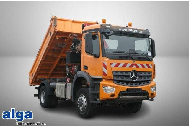 Mercedes-Benz 1835 AK Arocs 4x4, Meiller, Fassi F135AC, Funk - قلابات: صور 1 Mercedes-Benz 1835 AK Arocs 4x4, Meiller, Fassi F135AC, Funk - قلابات: صور 1