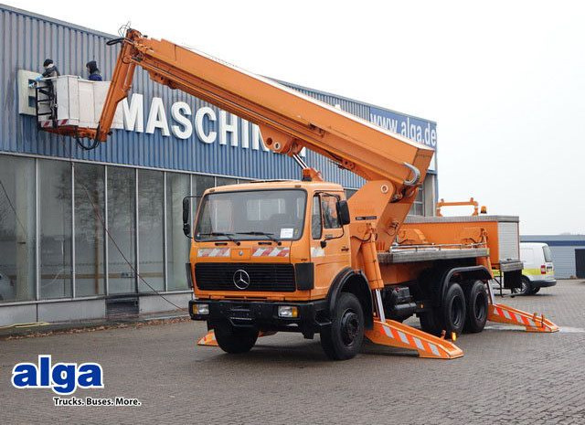 Mercedes-Benz 2222 6x4, Ruthmann, 28m³, 3. Sitz, Blattfederung - مصاعد الازدهار محمولة على شاحنة: صور 1 Mercedes-Benz 2222 6x4, Ruthmann, 28m³, 3. Sitz, Blattfederung - مصاعد الازدهار محمولة على شاحنة: صور 1