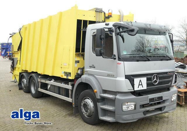 Mercedes-Benz 2533 L Axor 6x2,Faun,Variopress,Zöller-Schüttung - شاحنة القمامة: صور 1 Mercedes-Benz 2533 L Axor 6x2,Faun,Variopress,Zöller-Schüttung - شاحنة القمامة: صور 1