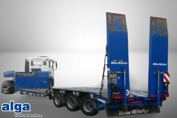 Müller-Mitteltal TTS-VLL 30,0 Profi, Tiefbett, Rampen, Gelenkt - عربة مسطحة منخفضة نصف مقطورة: صور 1 Müller-Mitteltal TTS-VLL 30,0 Profi, Tiefbett, Rampen, Gelenkt - عربة مسطحة منخفضة نصف مقطورة: صور 1