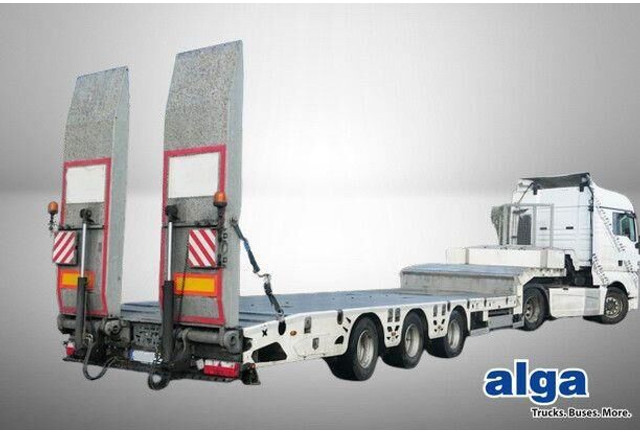 Vega 3-Achser, Hydr. Rampen, Verzinkt, Gelenkt - عربة مسطحة منخفضة نصف مقطورة: صور 1 Vega 3-Achser, Hydr. Rampen, Verzinkt, Gelenkt - عربة مسطحة منخفضة نصف مقطورة: صور 1