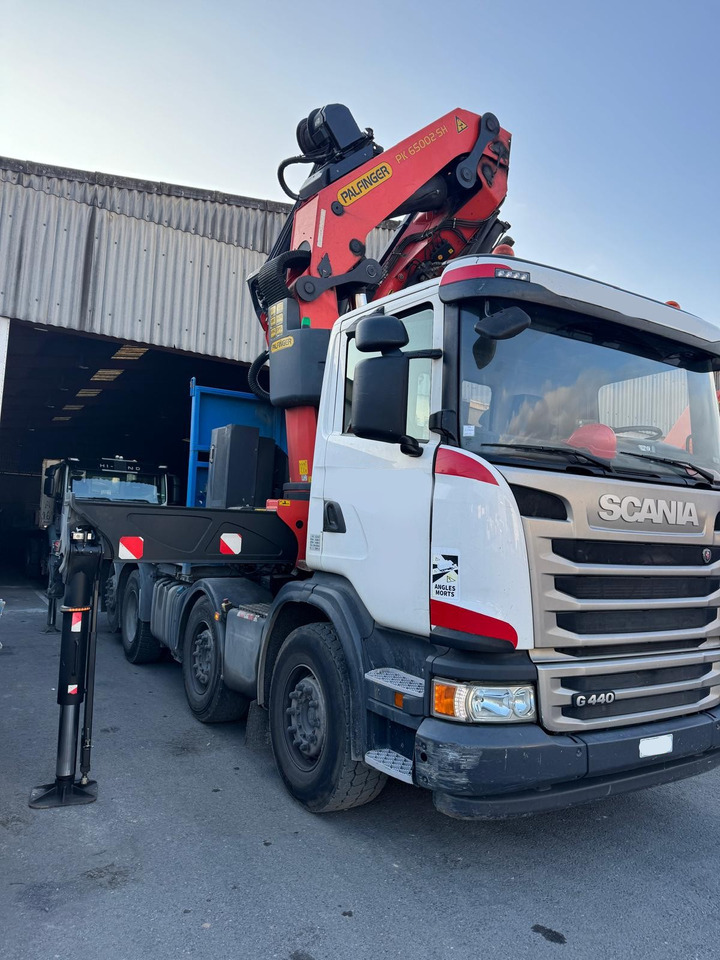 SCANIA G440 - شاحنات مسطحة, شاحنة كرين: صور 1 SCANIA G440 - شاحنات مسطحة, شاحنة كرين: صور 1