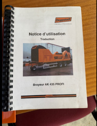 Broyeur à déchets tractable (à reconditionner) Doppstadt AK435 - آلة تمزيق صناعية: صور 5 Broyeur à déchets tractable (à reconditionner) Doppstadt AK435 - آلة تمزيق صناعية: صور 5