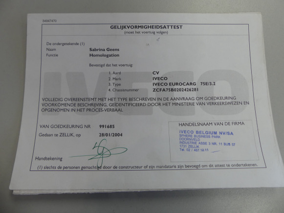 REF:num imat PLI114 - Camion tapissière Iveco Iveco eurocarg 75E/3.2 - بصندوق مغلق شاحنة: صور 5 REF:num imat PLI114 - Camion tapissière Iveco Iveco eurocarg 75E/3.2 - بصندوق مغلق شاحنة: صور 5