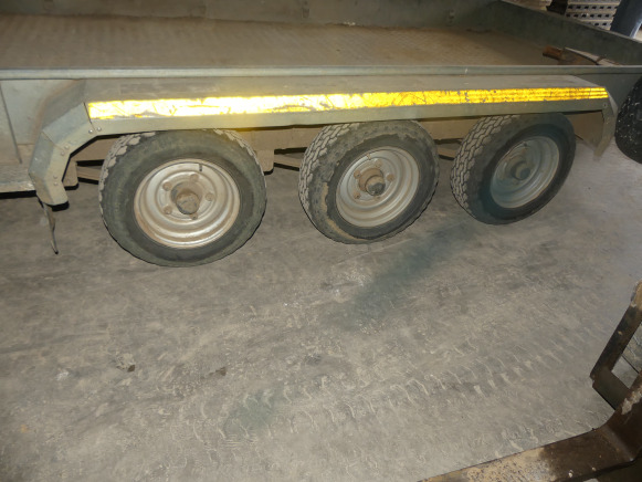 مقطورة لنقل المعدات Remorque porte engin triple essieu Nugent Trailers PT126TRI: صور 7
