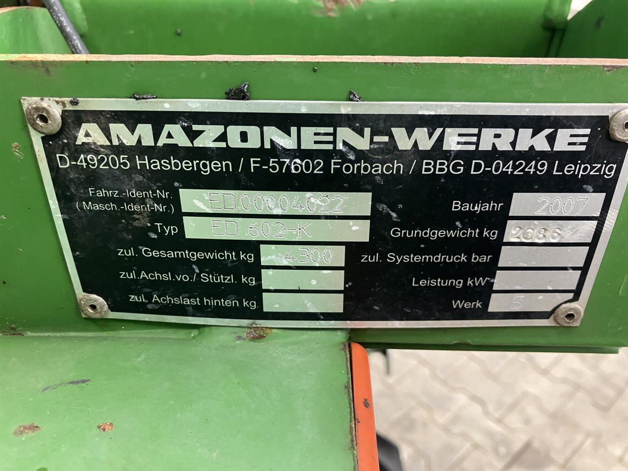 معدات بذار Amazone ED 602 K: صور 17