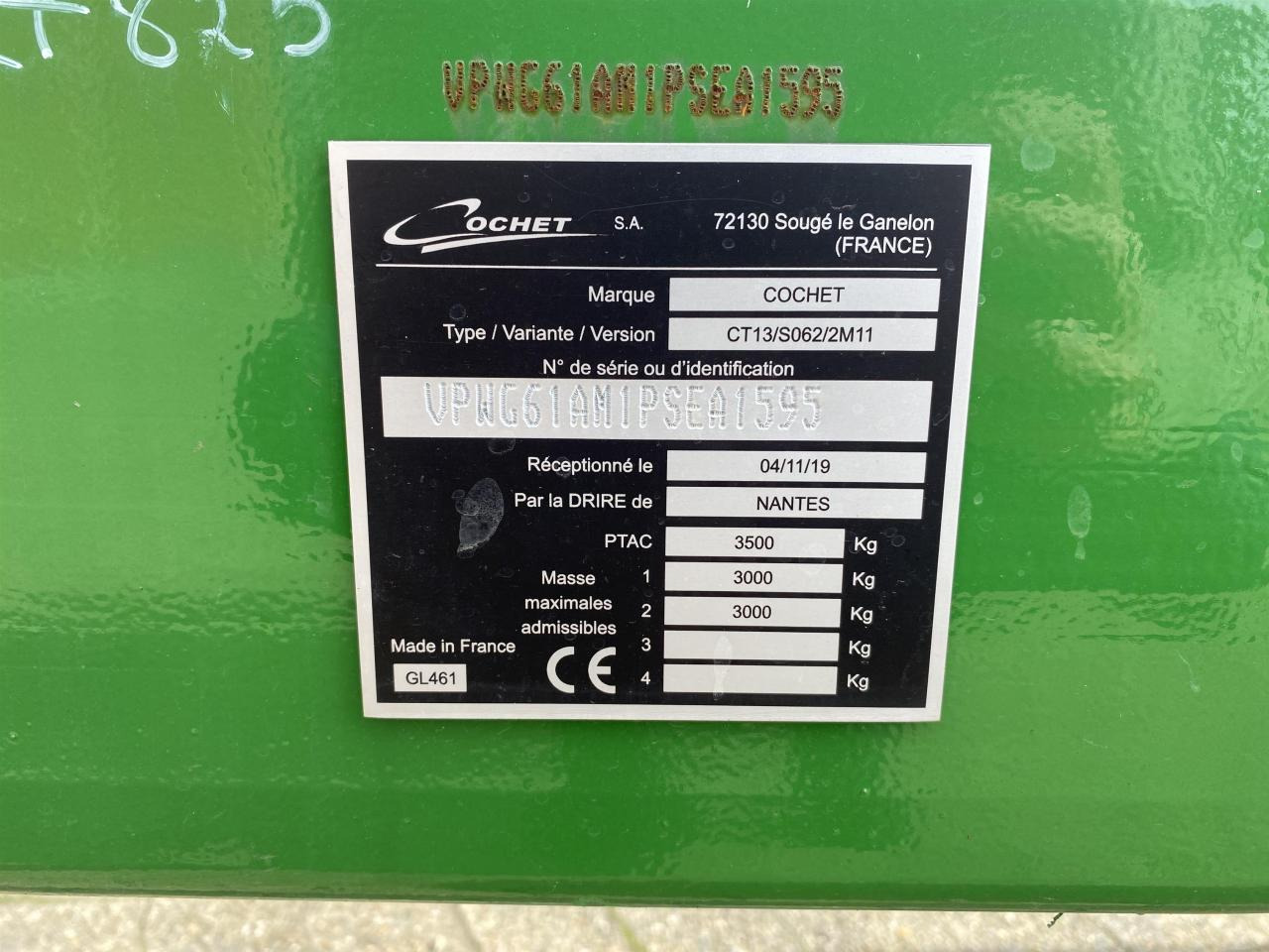 Cochet CT13/S062/2M11 - حصادة شاملة - الرأس: صور 5 Cochet CT13/S062/2M11 - حصادة شاملة - الرأس: صور 5