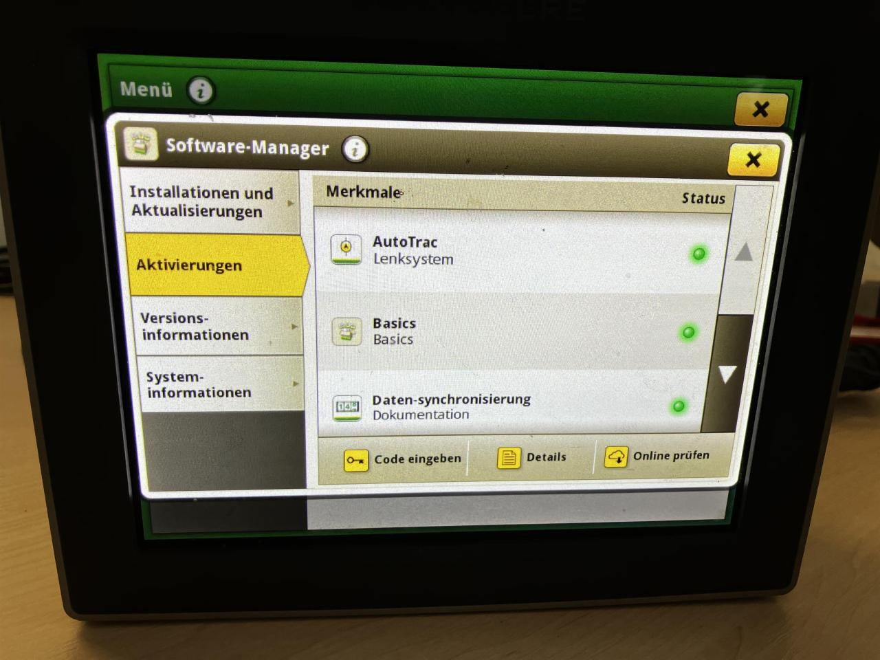 John Deere 4240 Display - نظم الملاحة - الآلات والماكينات الزراعية: صور 4 John Deere 4240 Display - نظم الملاحة - الآلات والماكينات الزراعية: صور 4