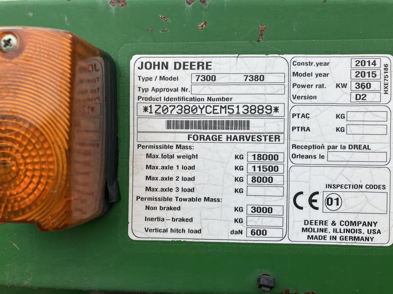 John Deere 7380 - حصادة الأعلاف: صور 4 John Deere 7380 - حصادة الأعلاف: صور 4